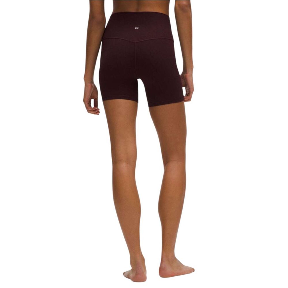 Lululemon Align High-Rise Short 6" Linear Wordmark Goodnight Plum Multi - Picture 5 of 10